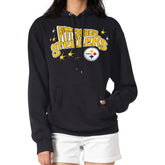 Starter Women's Fireworks Fleece Pullover Hoodie - Pittsburgh Steelers Hoodies