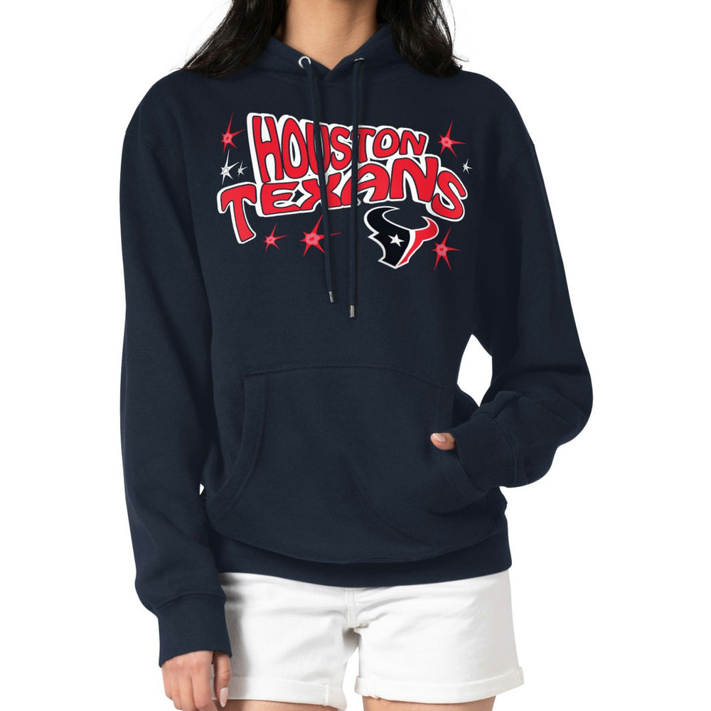 Starter Women's Fireworks Fleece Pullover Hoodie - Houston Texans Hoodies