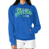 Starter Women's Fireworks Fleece Pullover Hoodie - Seattle Seahawks Hoodies