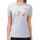 G-III 4Her by Carl Banks Women's Super-Slim Fit Lightweight Shadow Logo T-Shirt - Kansas City Chiefs T-shirts