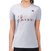G-III 4Her by Carl Banks Women's Super-Slim Fit Lightweight Shadow Logo T-Shirt - Tampa Bay Buccaneers T-shirts