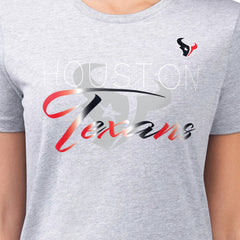 G-III 4Her by Carl Banks Women's Super-Slim Fit Lightweight Shadow Logo T-Shirt - Houston Texans T-shirts