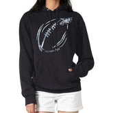 G-III 4Her by Carl Banks Women's Metallic Print Football Sketch Fleece Pullover Hoodie - Philadelphia Eagles Hoodies