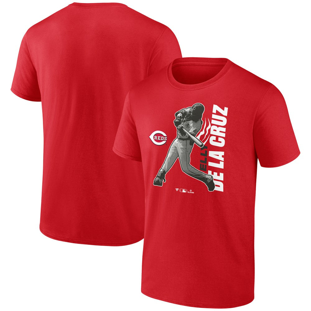 Red Elly De La Cruz Cincinnati Reds Player Graphic T-Shirt