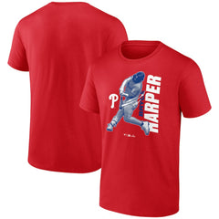 Red Bryce Harper Philadelphia Phillies Player Graphic T-Shirt