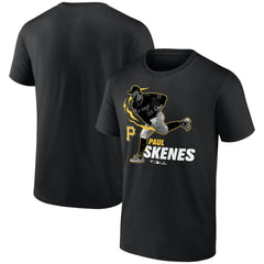 Black Paul Skenes Pittsburgh Pirates Player Graphic T-Shirt