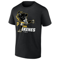Black Paul Skenes Pittsburgh Pirates Player Graphic T-Shirt