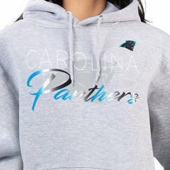 G-III 4Her by Carl Banks Women's Shadow Logo Fleece Pullover Hoodie - Carolina Panthers Hoodies