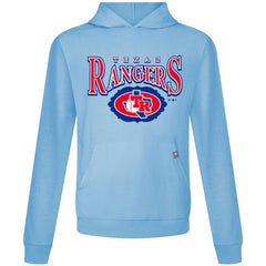 Light Blue Texas Rangers Levelwear Lone Star Relay Pullover Hoodie