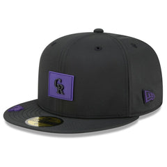 Black Colorado Rockies New Era 2026 Clubhouse 59FIFTY Fitted Hat
