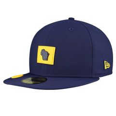Navy Milwaukee Brewers New Era 2026 Clubhouse Alternate 59FIFTY Fitted Hat