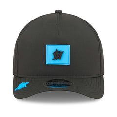 Black Miami Marlins New Era 2026 Clubhouse 9FORTY A-Frame Adjustable Hat