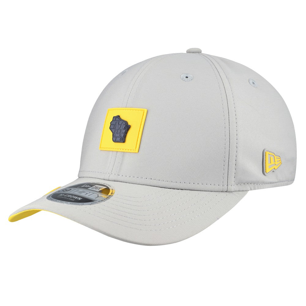 Gray Milwaukee Brewers New Era 2026 Clubhouse Alternate 39THIRTY Flex Hat