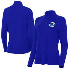 Antigua Women's 50th Season Intent Quarter-Zip Pullover - Seattle Seahawks Pullover