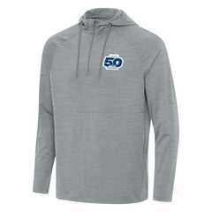 Antigua 50th Season Spikes Raglan Quarter-Zip Hoodie - Seattle Seahawks Hoodies