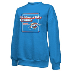 Oklahoma City Thunder Majestic Threads Women's Classic Tri-Blend Pullover Sweatshirt