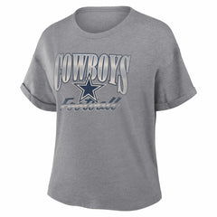 Women's Overplayed Tribute Tri-Blend Boxy T-Shirt - Dallas Cowboys T-shirts