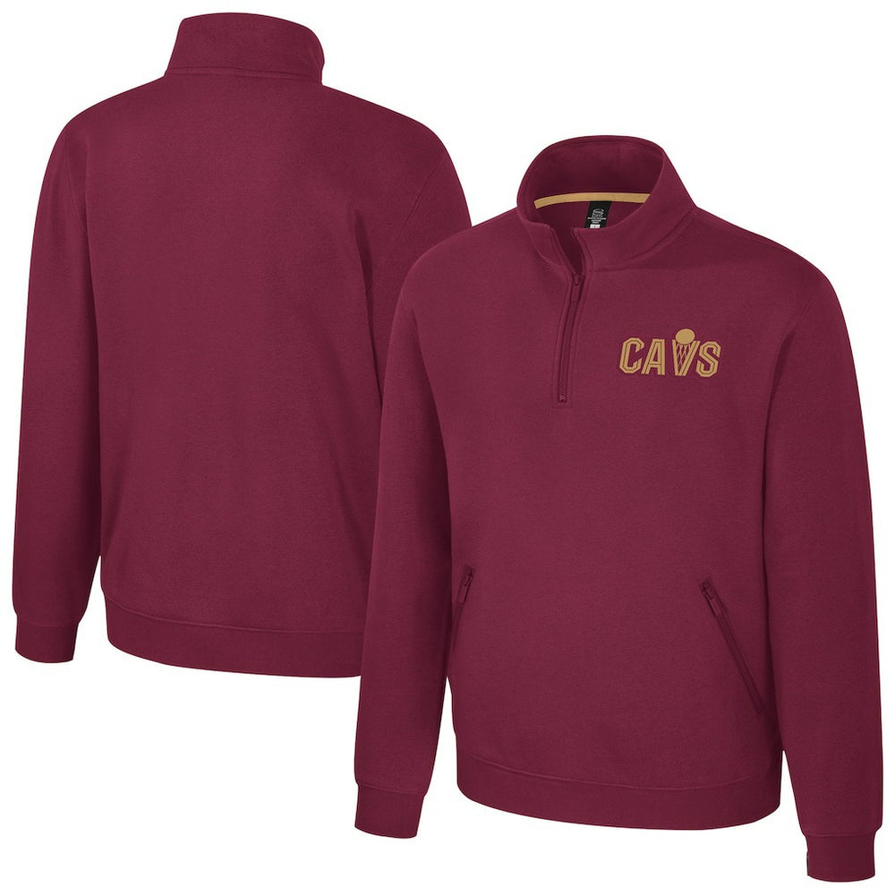 Cleveland Cavaliers Stadium Essentials Unisex Varsity Trainer Quarter-Zip Pullover sale