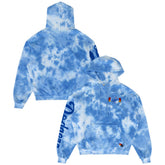 Light Blue Los Angeles Dodgers Aviator Nation x MLB Unisex Tie-Dye Tri-Blend Hoodie