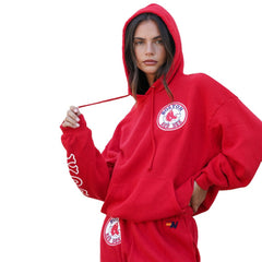 Red Boston Red Sox Aviator Nation x MLB Unisex Tri-Blend Pullover Hoodie
