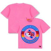 Pink Texas Rangers Aviator Nation x MLB Women's Tri-Blend Boyfriend T-Shirt