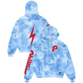 Light Blue Philadelphia Phillies Aviator Nation x MLB Unisex Tie-Dye Tri-Blend Pullover Hoodie