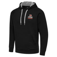 Antigua Streak Victory Pullover Hoodie - Cincinnati Bengals Hoodies