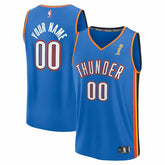 Fanatics Oklahoma City Thunder 2025 NBA Finals Champions Fast Break Replica Custom Jersey