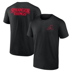 Black Arizona Diamondbacks Stranger Things Graphic T-Shirt