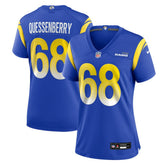 David Quessenberry Women's Team Game Jersey - Los Angeles Rams Jerseys