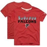 Homage Youth Love Sign x ASL 2.0 Tri-Blend T-Shirt - Atlanta Falcons T-shirts