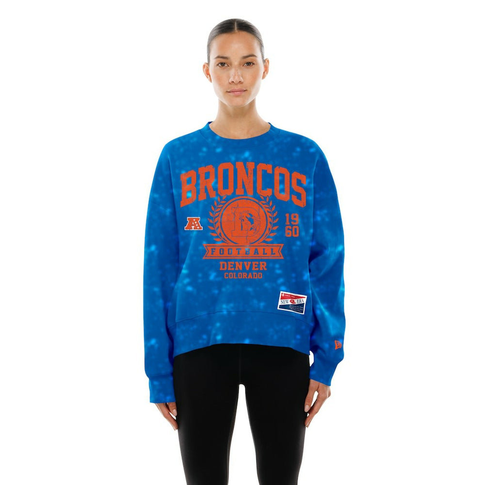 Women's Throwback Oversized Boxy Sweatshirt - Denver Broncos Sweatshirts