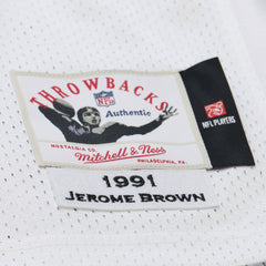 Jerome Brown 1991 Authentic Throwback Retired Player Jersey - Philadelphia Eagles Jerseys