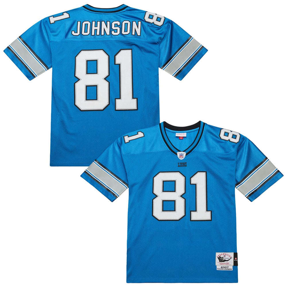 Calvin Johnson 2007 Authentic Throwback Retired Player Jersey - Detroit Lions Jerseys