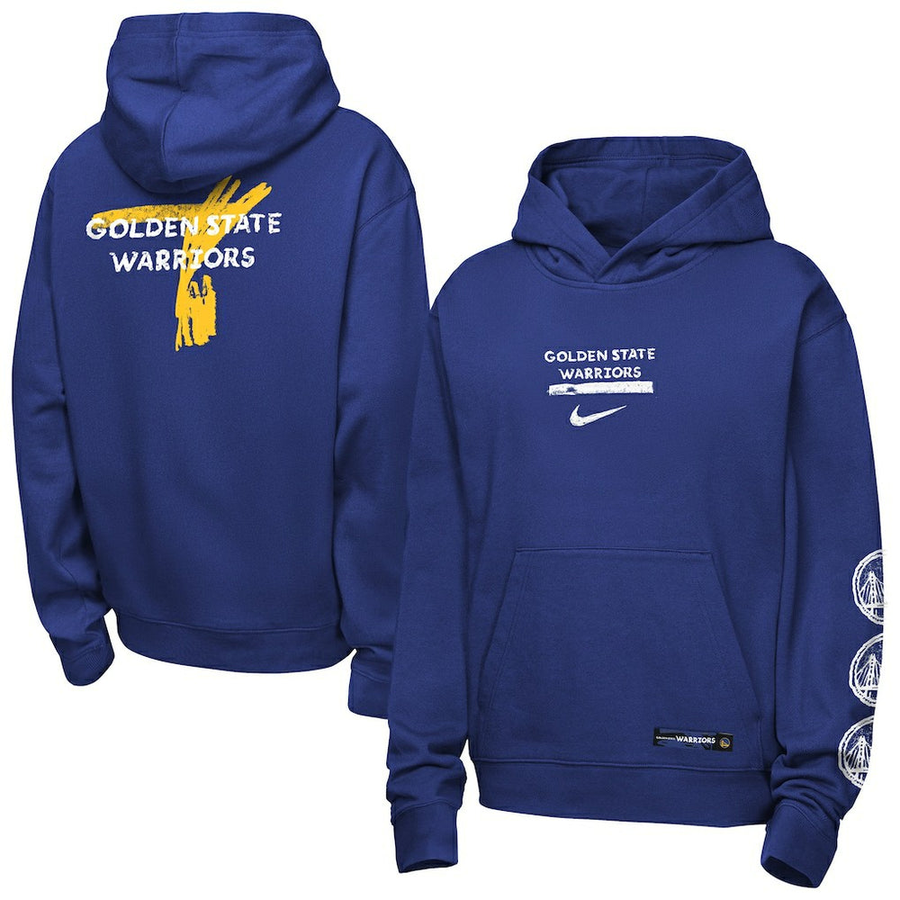 Nike Golden State Warriors Youth Courtside Club Premiere Hoodie sale