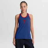 Royal Philadelphia Phillies Nike Women's Tri-Blend Dri-FIT Racerback Tank Top
