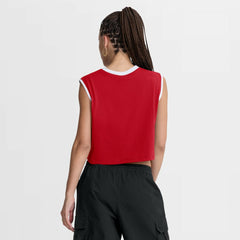 Red Philadelphia Phillies Nike Women's Primetime Loose Dri-FIT Cropped Tank Top