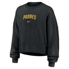 Black San Diego Padres Nike Women's Oversized Primetime Sweatshirt