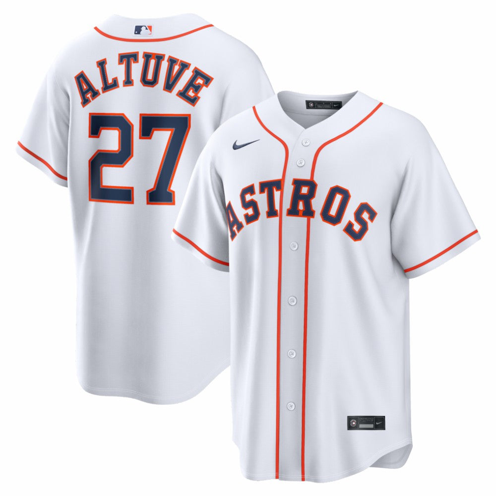 White Jose Altuve Houston Astros Nike Home Replica Jersey
