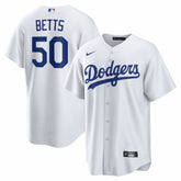 White Mookie Betts Los Angeles Dodgers Nike Home Replica Jersey
