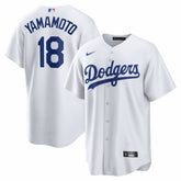 White Yoshinobu Yamamoto Los Angeles Dodgers Nike Home Replica Jersey