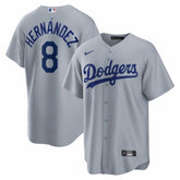 Gray Enrique Hernández Los Angeles Dodgers Nike Road Replica Jersey