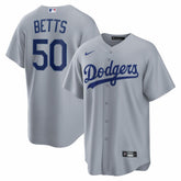 Gray Mookie Betts Los Angeles Dodgers Nike Road Replica Jersey