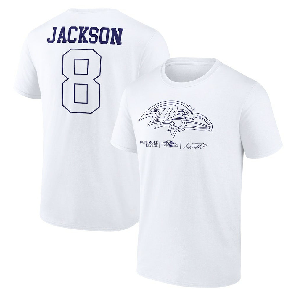 Lamar Jackson Tonal Name & Number T-Shirt - Baltimore Ravens T-shirts