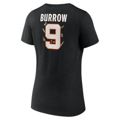 Joe Burrow Women's Floral Name & Number V-Neck T-Shirt - Cincinnati Bengals T-shirts