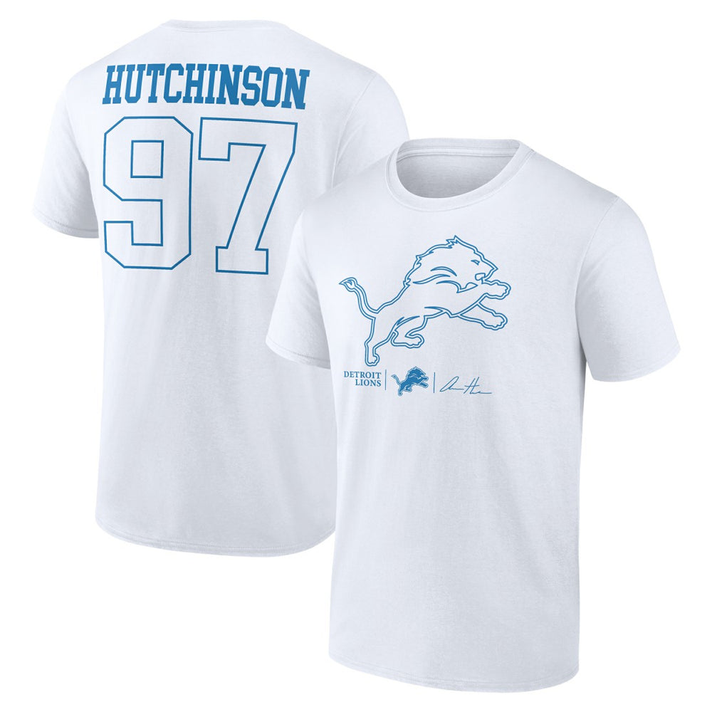 Aidan Hutchinson Tonal Name & Number T-Shirt - Detroit Lions T-shirts