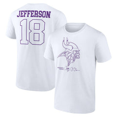 Justin Jefferson Tonal Name & Number T-Shirt - Minnesota Vikings T-shirts
