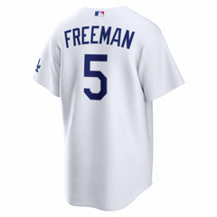 White Freddie Freeman Los Angeles Dodgers Nike Home Stadium Jersey