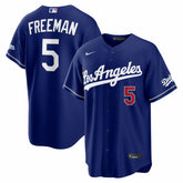 Royal Freddie Freeman Los Angeles Dodgers Nike Alternate Stadium Jersey