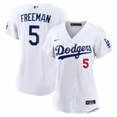 White Freddie Freeman Los Angeles Dodgers Nike Women's Home Stadium Jersey